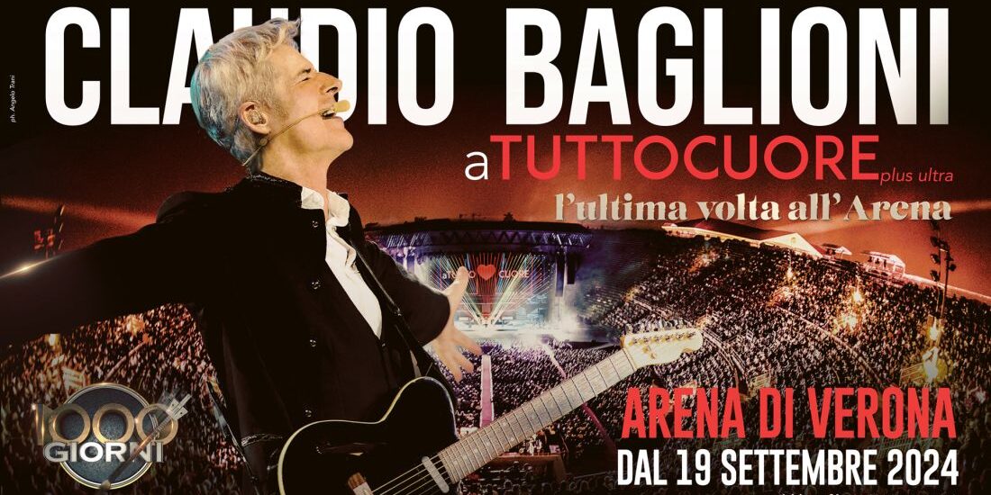 Claudio Baglioni, "aTUTTOCUORE" Torna All'Arena Di Verona: Biglietti E ...